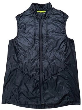 Brooks LSD Thermal Vest Mens Size XL Full-Zip Running Lightweight Nylon Gray